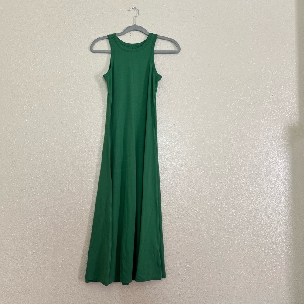 Universal Standard Kelly Green Midi Tank Dress 4XS US XS Pima Cotton